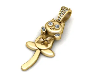 CARTOON GIRLS PENDANT 3DPRITABLE MODEL  3D print model