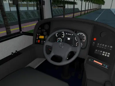 Marcopolo Bus Torino S OF-1519 48xx Low-poly 3D model