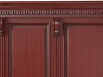 Wooden panel 02 02 3D model