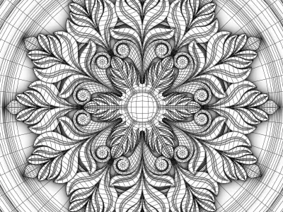 Decorative Ceiling Tile 3D model buy