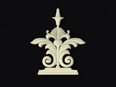 Central decor ornament for furniture 3D model 481