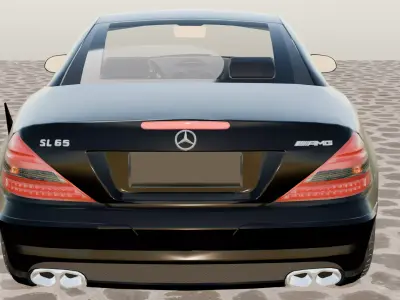 Mercedes Benz SL65 AMG 3D Model - High Quality Render 3D model