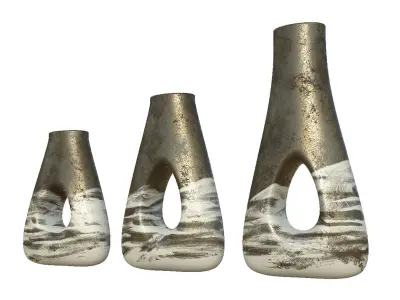 Decor Vase Set 3D model