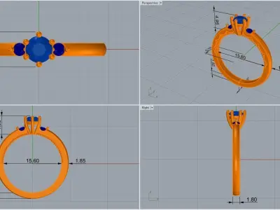 ring code 88 3D print model