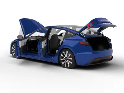 Tesla Model 3 2024 HQ 3d model 3D model