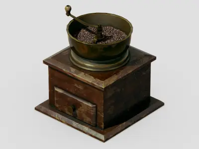 Coffee Grinder Free low-poly 3D model