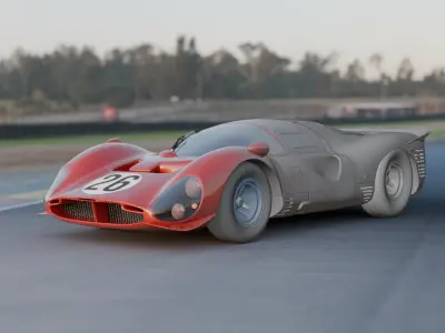 Ferrari 330 p4 3D model buy