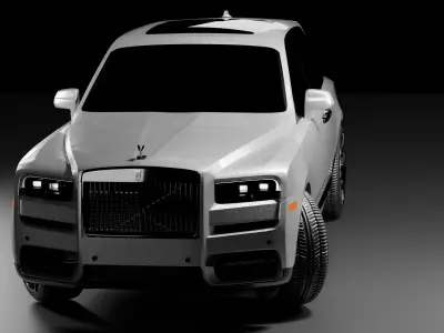 Rigged Rolls Royce Cullinan  animation ready Low-poly 3D model