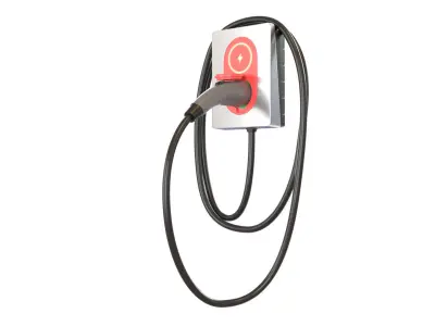 EV Charger 02 Low-poly 3D model