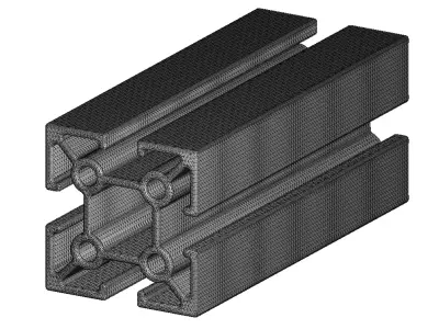 Plastic Premium Square Profile Toy 3D model