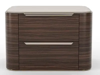 Bamboo Bedside Tables Low-poly 3D model