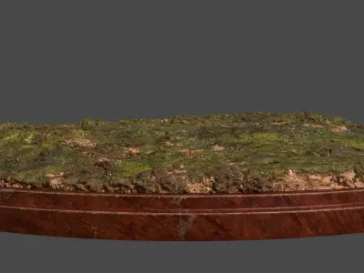 Ground On Base PBR Free 3D model