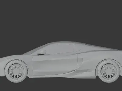 2025 corvette  Low-poly 3D model