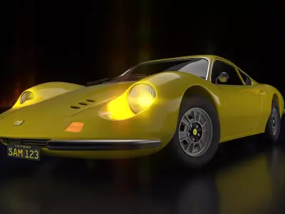 Ferrari Dino car 3D model