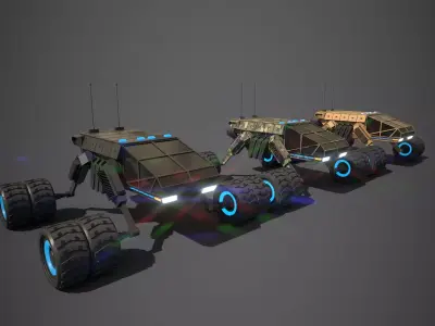 Rover One Low-poly 3D model