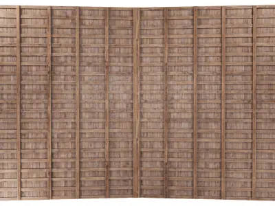 Gable Wooden Ceiling V3  3D model