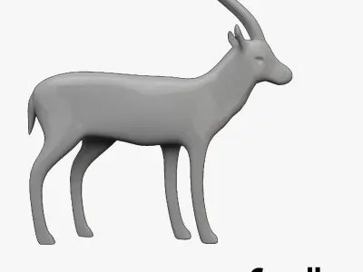 Animal decoration - Safari Pack Low-poly 3D model