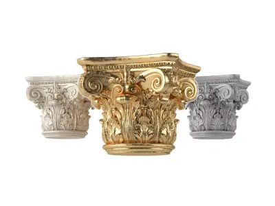 Column capital set 3D model