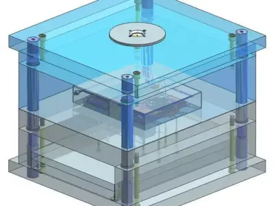 2-Plate Plastic Injection Molding Equipment 3D model