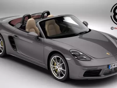 Porsche 718 Boxster 2017 3D model