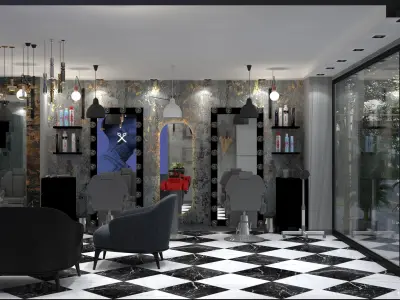 Barber shop  3D model