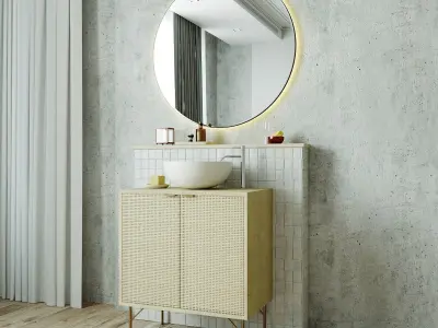 Vanity Unit with decor by Maisons du Monde 3D model