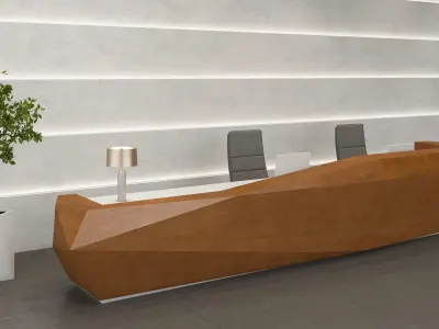 Designing Reception Desk 01 3D model