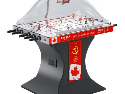 Bubble hockey 3D model