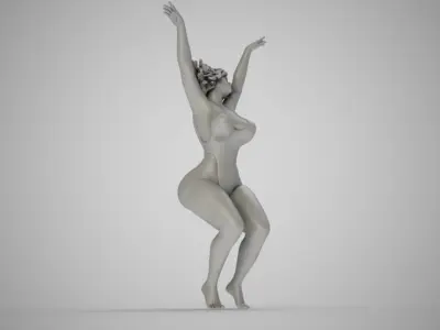 Fall into the Water 3D print model