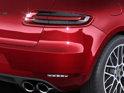 Porsche Macan GTS 2017 VRAY 3D model