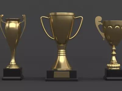 Trophy Cups 3D model 79