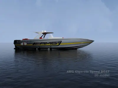 AMG Cigarette Speed BOAT 3D model