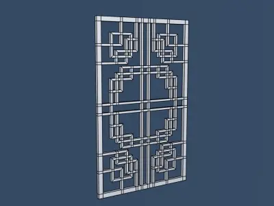 China Decorative Wall 1 3D model