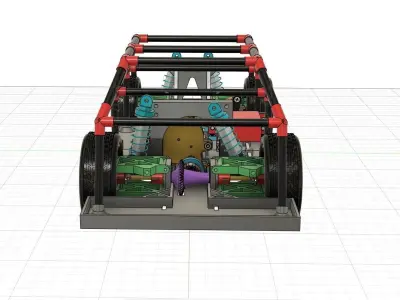 Fully 3d printed RC 3D print model