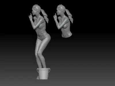 CAR WASH GIRL 1 3D print model