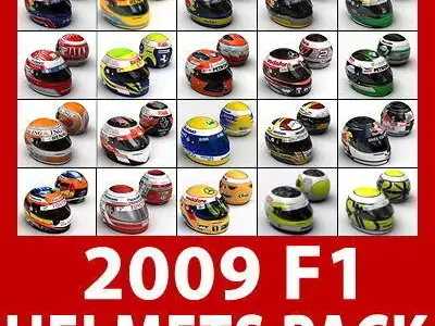 F1 2009 Helmets 3D model