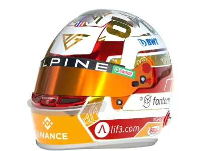 F1 Alpine Helmets 2023 3D model