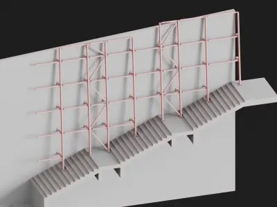 Facade Low-poly 3D model