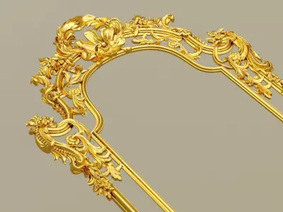 Italian classic Frame mirror 3dModel 3D model