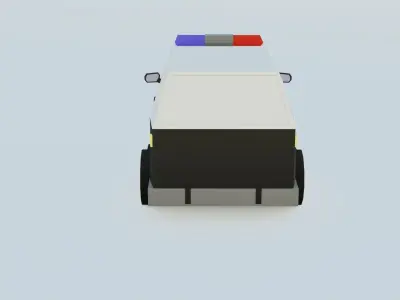 car police jeep low poly Free 3D model