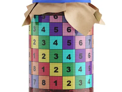 JAR OF RASPBERRY JAM 3D model