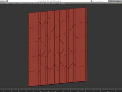 Wall Panel Decoration 3d model Low-poly 3D model shop