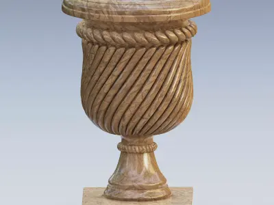 Garden urn planter02 3D model