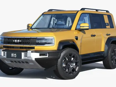 2025 BYD Denza B5 Formula Leopard 5 with interior 3D model