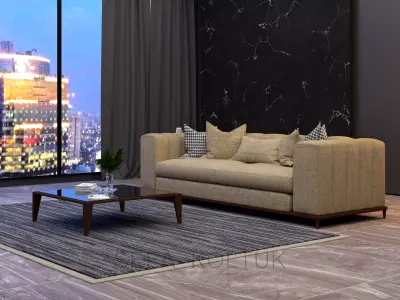 INTERIOR SCENE NOTTI SOFA AND MODERN DESIGN - LUXURY DESIGN Low-poly 3D model