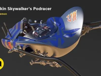 Anakin Skywalkers Podracer 3D print model