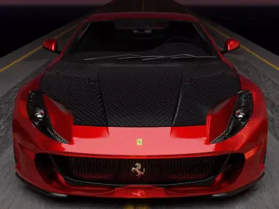 Ferrari red 3D model purchase