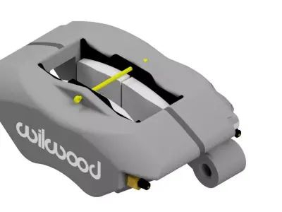 Wilwood Caliper Dynalite Low-poly 3D model