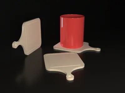 Cutting Board Coasters  3D print model