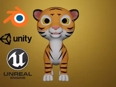  tiger 3D model